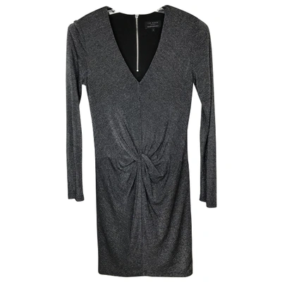 Pre-owned Ted Baker Mid-length Dress In Silver