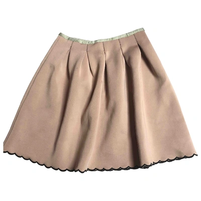 Pre-owned Manoush Skirt In Beige