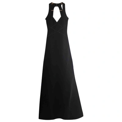 Pre-owned Herve Leger Maxi Dress In Black