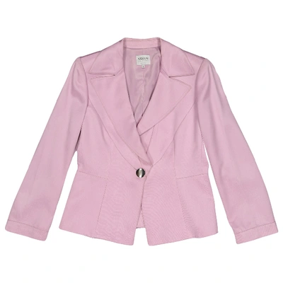 Pre-owned Armani Collezioni Pink Viscose Jacket