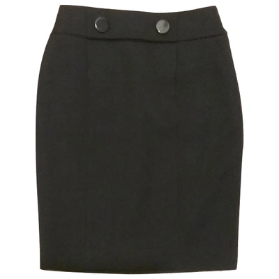Pre-owned Paule Ka Wool Skirt In Black