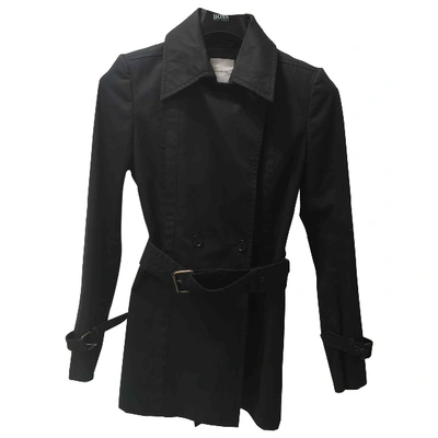 Pre-owned Costume National Trench Coat In Black