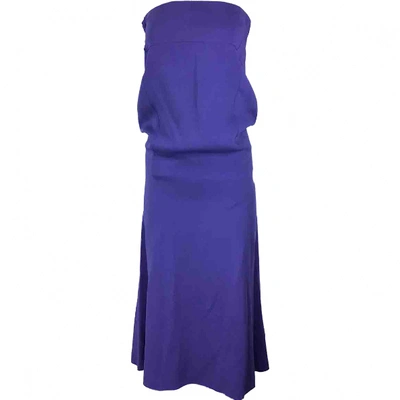 Pre-owned Roland Mouret Maxi Dress In Purple