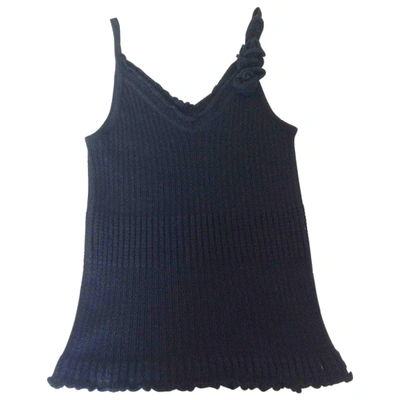 Pre-owned Ermanno Scervino Wool Camisole In Black