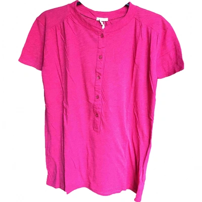 Pre-owned American Vintage Pink Cotton Top
