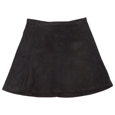 Pre-owned Theory Mini Skirt In Black