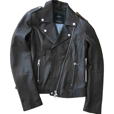 Pre-owned Set Leather Jacket