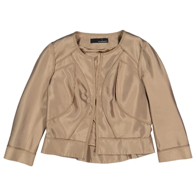 Pre-owned Amanda Wakeley Silk Jacket In Brown