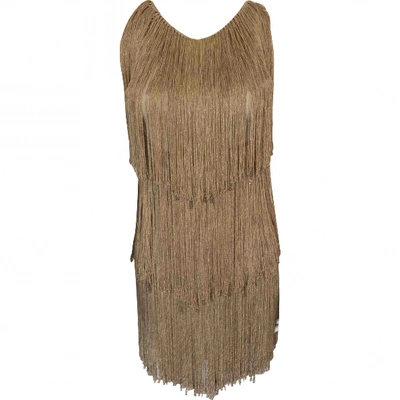 Pre-owned Azzaro Gold Dress