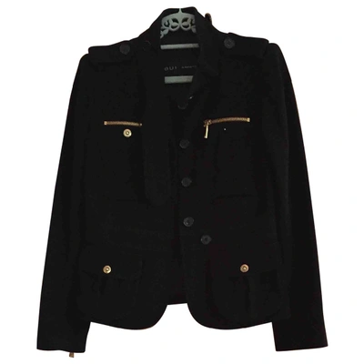 Pre-owned Barbara Bui Wool Short Vest In Black