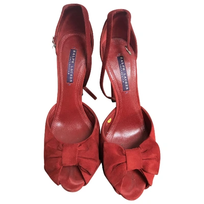 Pre-owned Ralph Lauren Heels In Red