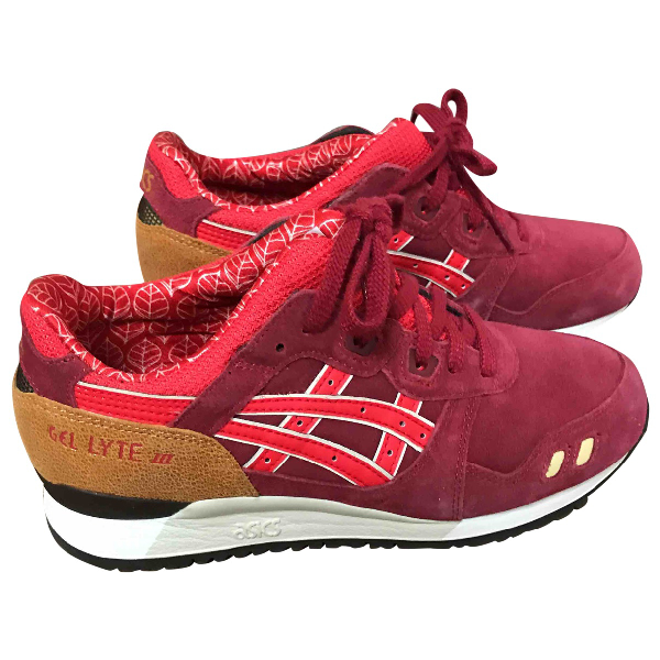 asics suede trainers