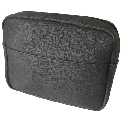 Pre-owned Furla Clutch Bag In Anthracite