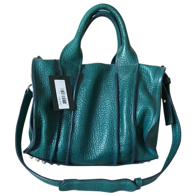 Pre-owned Alexander Wang Rocco Leather Handbag In Green