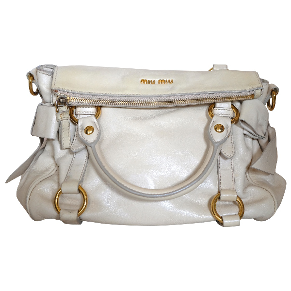 miu miu white handbag