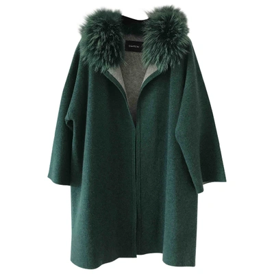 Pre-owned Sam Rone Wool Coat In Green