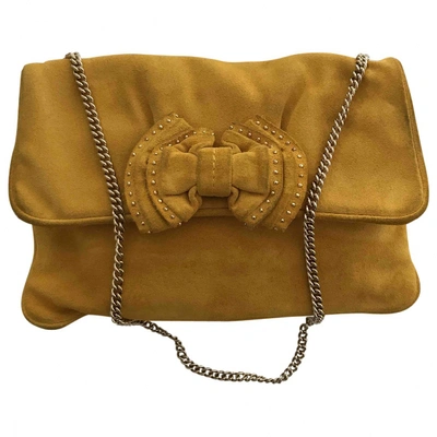 Pre-owned Emporio Armani Handbag In Yellow