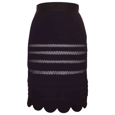 Pre-owned Valentino Skirt In Black