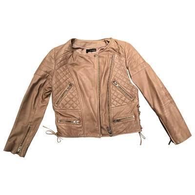Pre-owned The Kooples Leather Biker Jacket In Other
