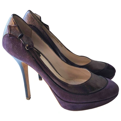 Pre-owned Dior Heels In Purple