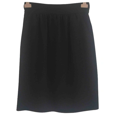 Pre-owned Elie Tahari Mid-length Skirt In Black