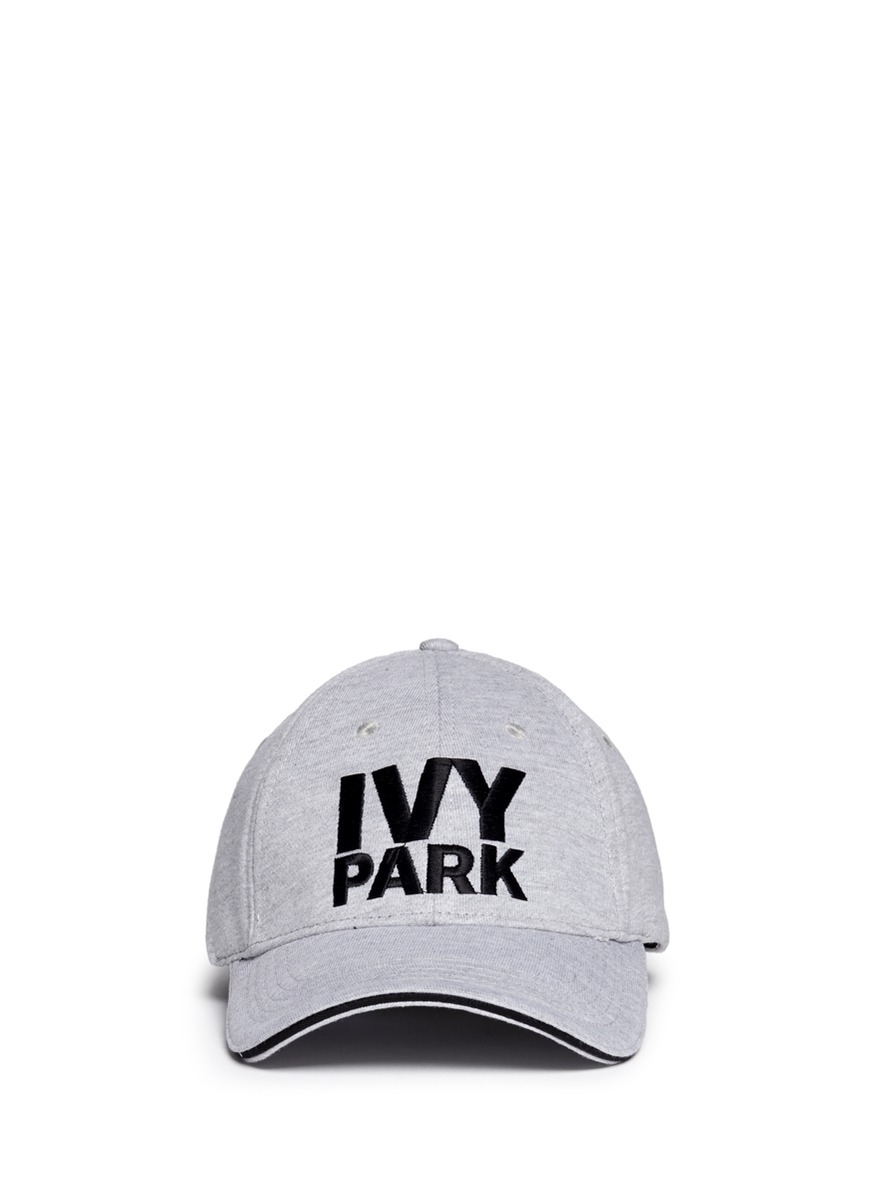 Ivy Park Logo Marled Baseball Cap In Mid Grey Marl | ModeSens