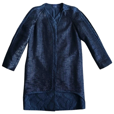 Pre-owned Fendi Black Silk Coat