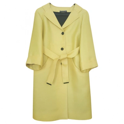 Pre-owned Gucci Yellow Cotton Coat
