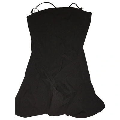 Pre-owned Pinko Mini Dress In Black