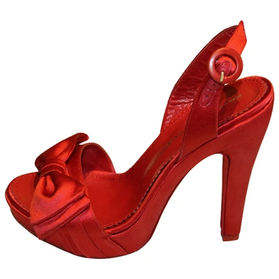 Pre-owned Ermanno Scervino Sandals In Red