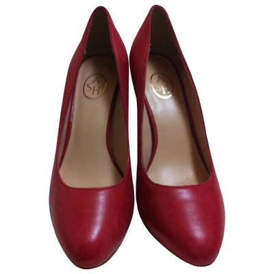Pre-owned Ash Leather Heels In Red