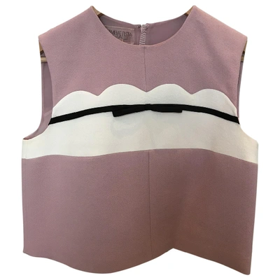 Pre-owned Giambattista Valli Pink Synthetic Top
