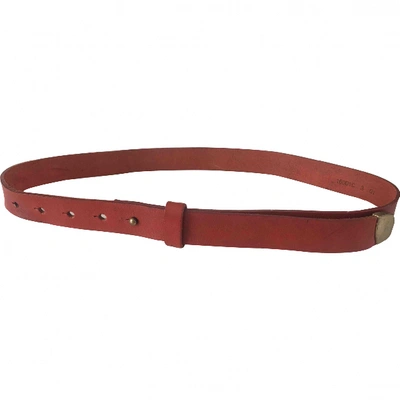 Pre-owned Kenzo Leather Belt In Red
