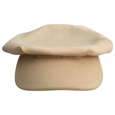 Pre-owned Dolce & Gabbana Wool Beret In White