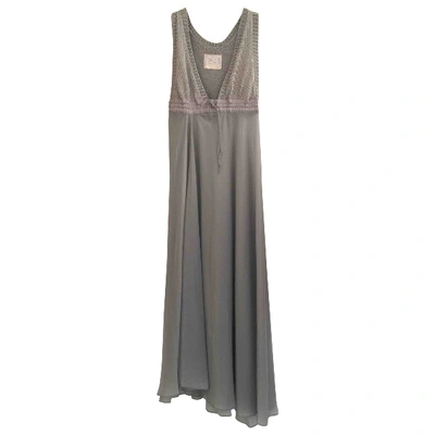 Pre-owned Sacai Maxi Dress In Grey