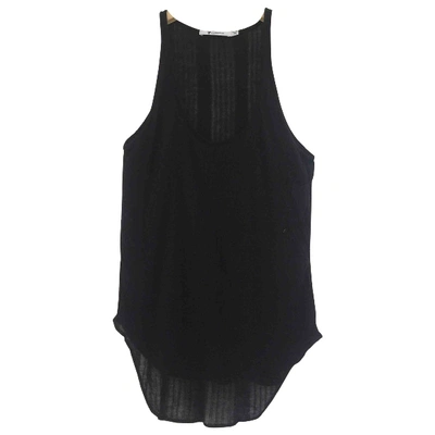 Pre-owned Alexander Wang T Black Synthetic Top