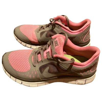 Pre-owned Nike Free Run Trainers In Pink