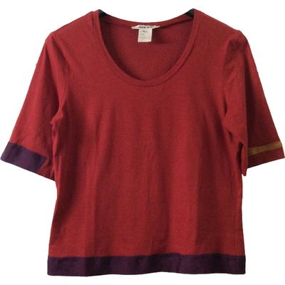 Pre-owned Liviana Conti Red Cotton Top