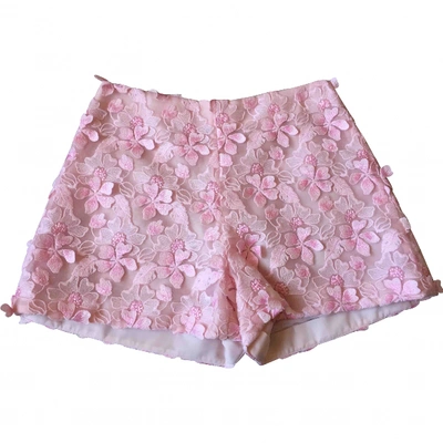 Pre-owned Giamba Pink Polyester Shorts