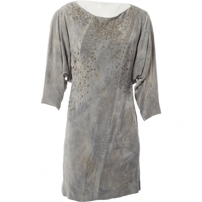Pre-owned Nina Ricci Mini Dress In Grey