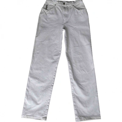 Pre-owned Cerruti 1881 Straight Pants In White