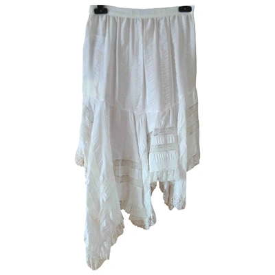 Pre-owned Philosophy Di Lorenzo Serafini Skirt In White