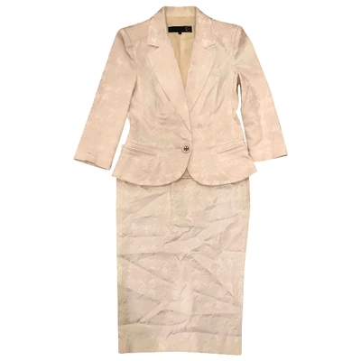 Pre-owned Just Cavalli Suit Jacket In White