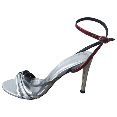 Pre-owned Iro Leather Sandals In Silver