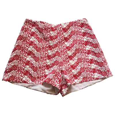 Pre-owned Giamba Red Cotton Shorts