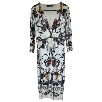 Pre-owned Roberto Cavalli Mid-length Dress In Multicolour