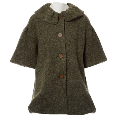 Pre-owned Ports 1961 Wool Coat In Green