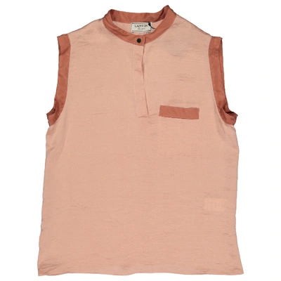 Pre-owned Lanvin Pink Polyester Top