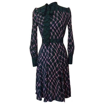 Pre-owned Gucci Silk Mid-length Dress In Green