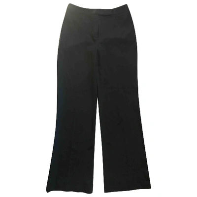 Pre-owned Barbara Bui Wool Large Pants In Black